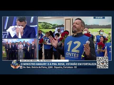 oração final Ministro Amaury com bispo Anderson Cláudio e equipe de fé #tvimpdceara