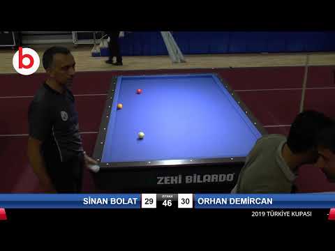 SİNAN BOLAT & ORHAN DEMİRCAN Bilardo Maçı - 2019 TÜRKİYE KUPASI 2.ETAP ERKEKLER-2.TUR