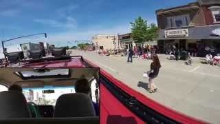 preview picture of video 'Independence Day Parade 2014, Osage IA - Jurassic Park Ford Explorer #09 - FAST VERSION'