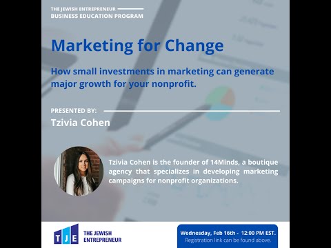 Marketing for Change by Tzivia Cohen