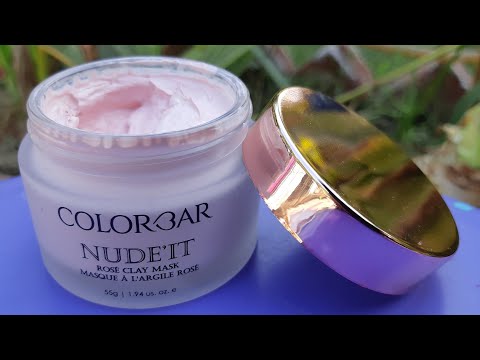 Colorbar nude it rose clay mask review | instant skin brightening facial mask for winters | Video