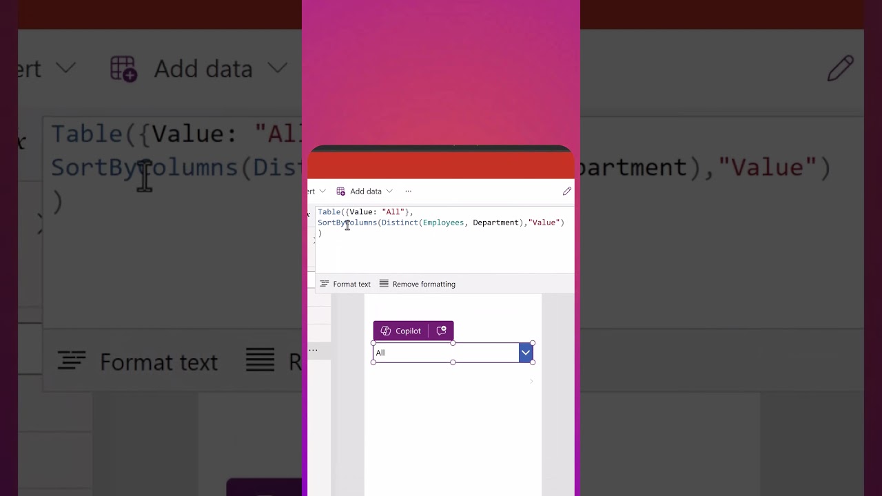 Improve PowerApps: Add Unique Items to Dropdown Easily