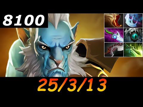 Dota 2 Phantom Lancer 8100 MMR 25/3/13 (Kills/Deaths/Assists) Ranked Full Gameplay