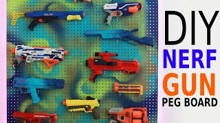 DIY NERF GUN Camo Peg Board