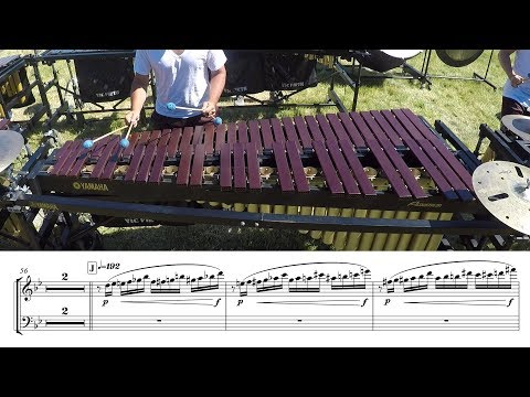 2018 Madison Scouts Marimba - LEARN THE MUSIC to "Racing Heart"