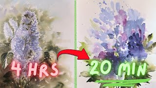 Why FEWER Brushstrokes will Give You an UNFAIR ADVANTAGE in Watercolor