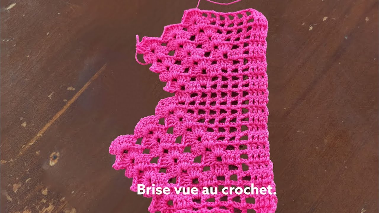 Tuto crochet magnifique brise vue au crochet ☺️💃🎉