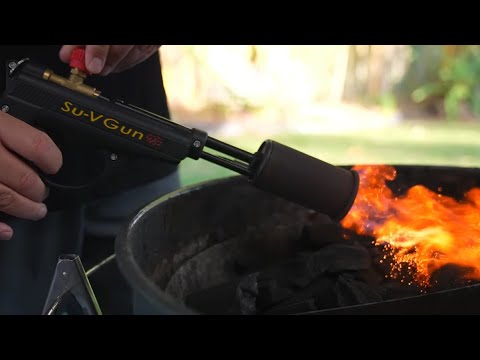 Light your Grill.. Sear your Steaks - Su VGun in Action!  ⚡🔥 #shorts #grillgun