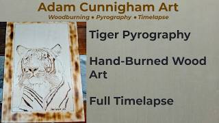 Download lagu Tiger Pyrography - Seni Ukiran Kayu Bakar Tangan - Video Timelapse Lengkap mp3