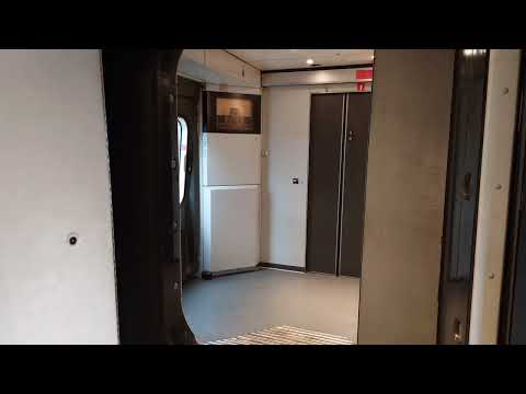 Danish trains coupling together.