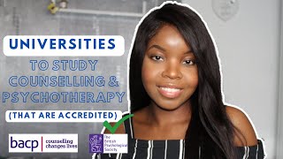 ACCREDITED UK UNIVERSITIES TO STUDY COUNSELLING & PSYCHOTHERAPY IN 2022/2023