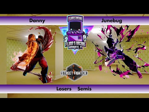 Flynn's Arcade 091 Street Fighter 6 Losers Semis - Danny (Ken) VS Junebug (Juri) Tournament