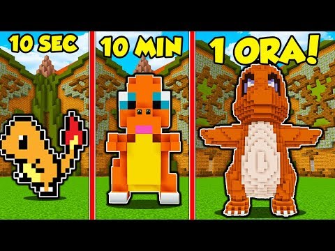 BUILDBATTLE DA 10 SECONDI vs 10 MINUTI vs 1 ORA!! - Minecraft ITA