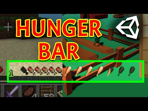 Minecraft Hunger/Progress Bar with Unity Bolt Tutorial  (Visual Scripting) Simple Inventory