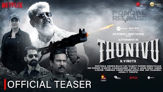 Thunivu official trailer | Ajith | Manju warrier | H vinoth | Ghibran | Boney kapoor