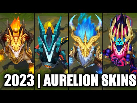 ALL AURELION SOL SKINS SPOTLIGHT 2023 | League of Legends