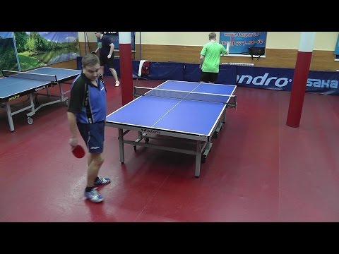 настольный теннис - Летять Утки - Захаров В. vs Ларин Е. швыряем ракетки 02.04.17
