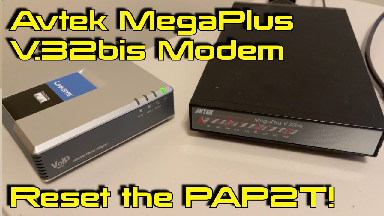 Avtek MegaPlus V.32bis - Resetting the Linksys PAP2T