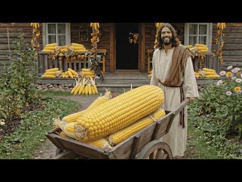 Jesus in the Garden: Growing and Caring for Corn | AI Christian Tribute