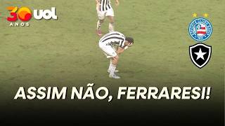 GOL CONTRA BIZARRO DO BOTAFOGO! FERRARESI RECUA ERRADO E CEDE O EMPATE AO BAHIA