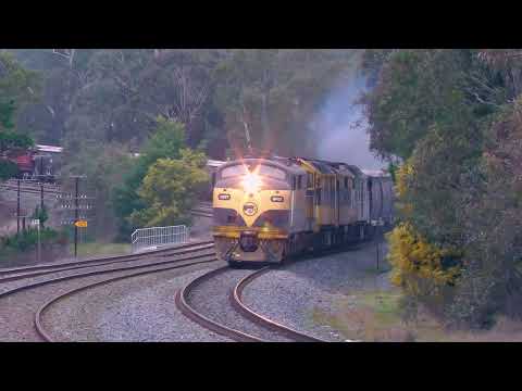 5 Classic Australian EMD Lashup, with lots of smoke!.