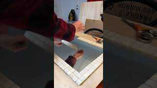 EASY DIY! Mother of Pearl Tiled Mosaic Mirror - cheap, fast and decorative home decor!