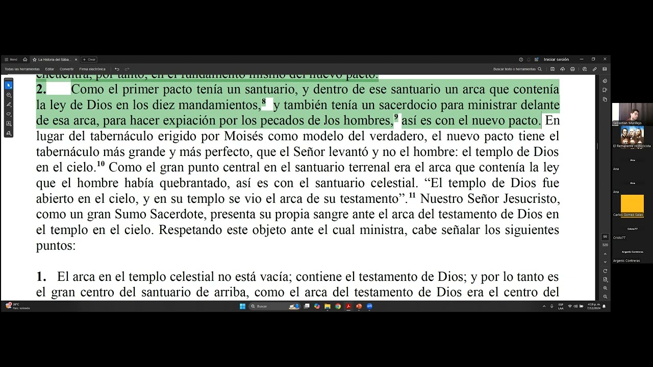 "EL SANTO SABADO DURANTE EL MINISTERIO DE LOS APOSTOLES". Sebastián Murillejo.