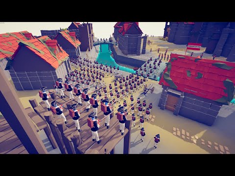 300x USA SOLDIER ATTACK BRITISH CITY - Totally Accurate Battle Simulator TABS