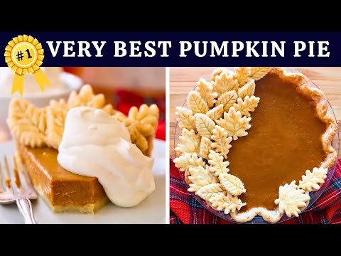 SECRETS for the BEST PUMPKIN PIE | Pumpkin pie filling recipe with homemade crust ⭐️