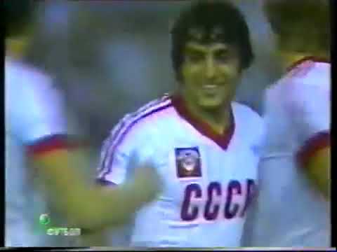 WC 1982. USSR - Belgium 1:0. A goal and a wonderful pass and a wonderful game by Yuri Gavrilov (№9)