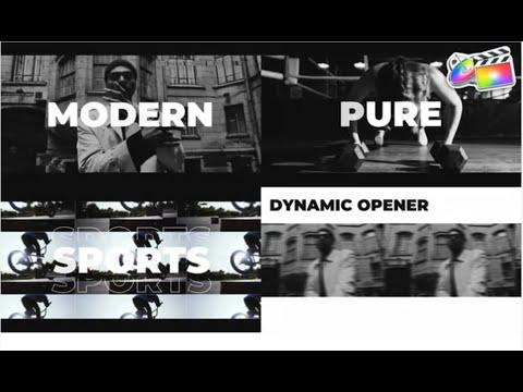 Dynamic Modern Opener for FCPX, Apple Motion Templates