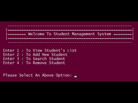 Simple Student Management System In Python With Source Code