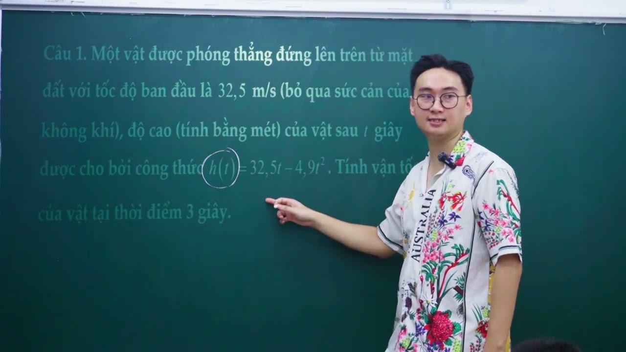 ỨNG DỤNG ĐẠO HÀM GIẢI QUYẾT BÀI TOÁN THỰC TẾ ||TỜ 1 (CHO SẴN HÀM) BUỔI 1