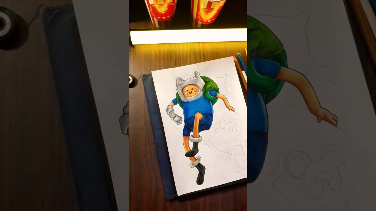 Drawing Jake and Finn - Part 1 #shorts #drawing #adventuretime
