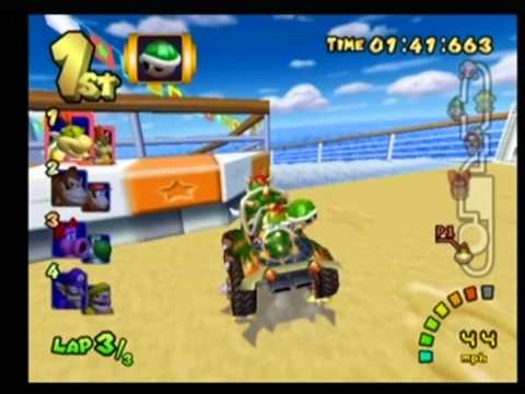 Mario Kart Double Dash - Bowser & Bowser Jr. - Flower Cup 100cc