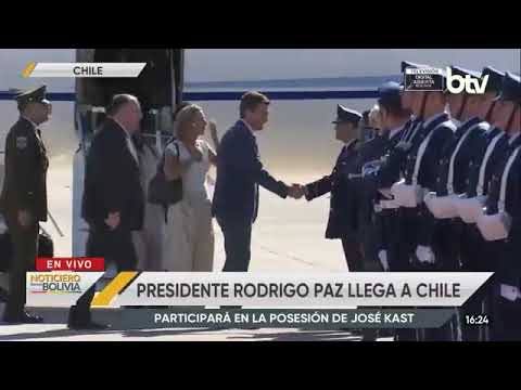 Rodrigo Paz llegó a Chile para la posesión de José Antonio Kast este 11 de marzo