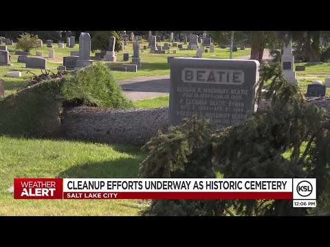 Historic Salt Lake City Cemetery One Of Areas Hit Hardest By Windstorm