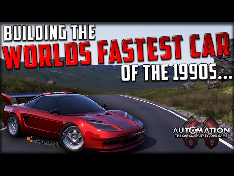 Building The Fastest Car In The World! In the 1990s?! Automation - BeamNG