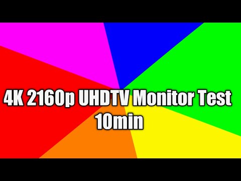 4K 2160p UHD TV Monitor Test 10mins |Bright |dark |color| pixels| 4k |TV pixels test|Brightness Test