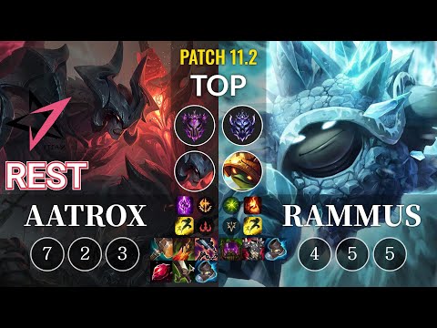 JT Rest Aatrox vs Rammus Top - KR Patch 11.2