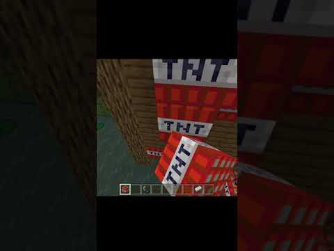 Insane TNT Explosion Destroys Witch Hut in Minecraft!