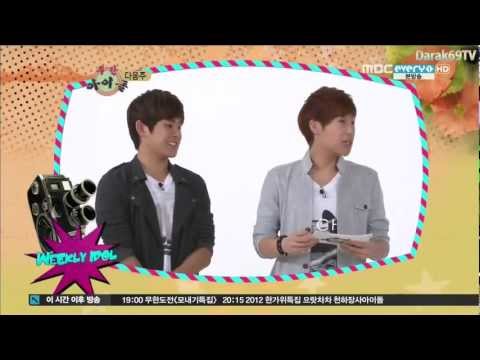 121003 MBC Weekly Idol Special MC preview -- Sunggyu and Hoya