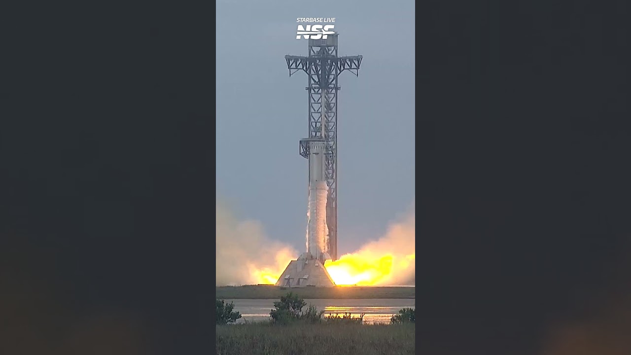 SpaceX Static Fires Starship Booster in Longest Test EVER! #spacex #starship #space #rocket