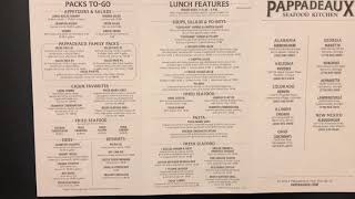 Pappadeaux Prices