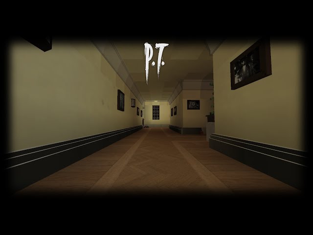 Dark corridor in a scary roblox game