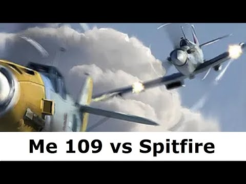 Soldier reacts to air combat Me 109 vs Spitfire 1940 (The German)