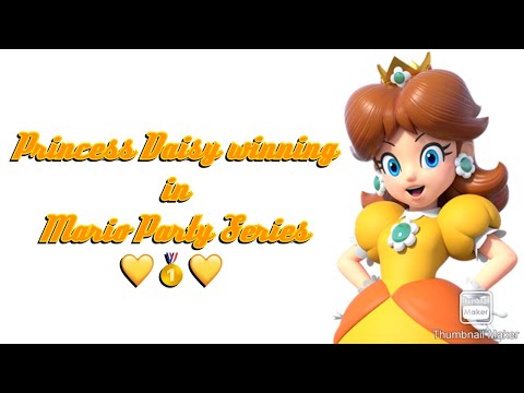 Mario Party Series - Princess Daisy winning in Mini-Games