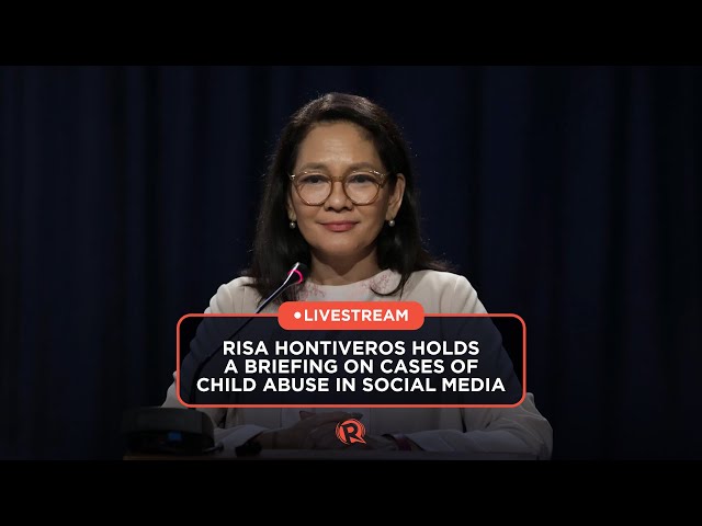 LIVESTREAM: Risa Hontiveros holds briefing on cases of child abuse in social media