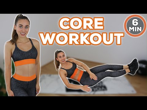 6 MIN. CORE WORKOUT | Six-pack & lower back workout for at home!