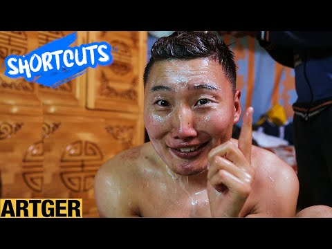 How Mongolian nomads bathe in a ger (yurt) | Shortcuts with Zolo
